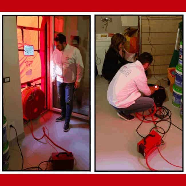 Blower door Test a Lucca