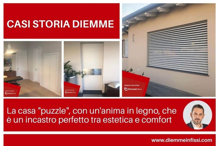 Finestre e serramenti in legno alluminio e sistemi oscuranti per una casa in legno a Lucca