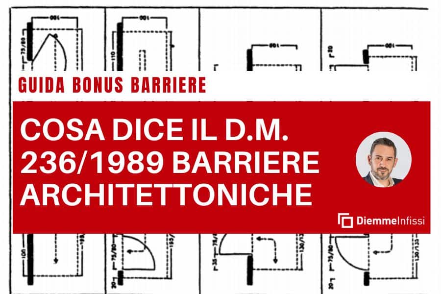 DM 236 1989 barriere architettoniche infissi e serramenti