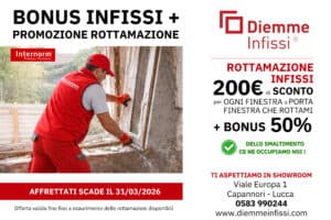Promozione rottamazione infissi sconto a Lucca