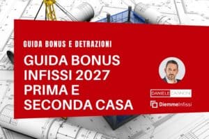 Copertina guida bonus infissi 2027 per prima e seconda casa anche senza ristrutturazione aggiornata costantemente.