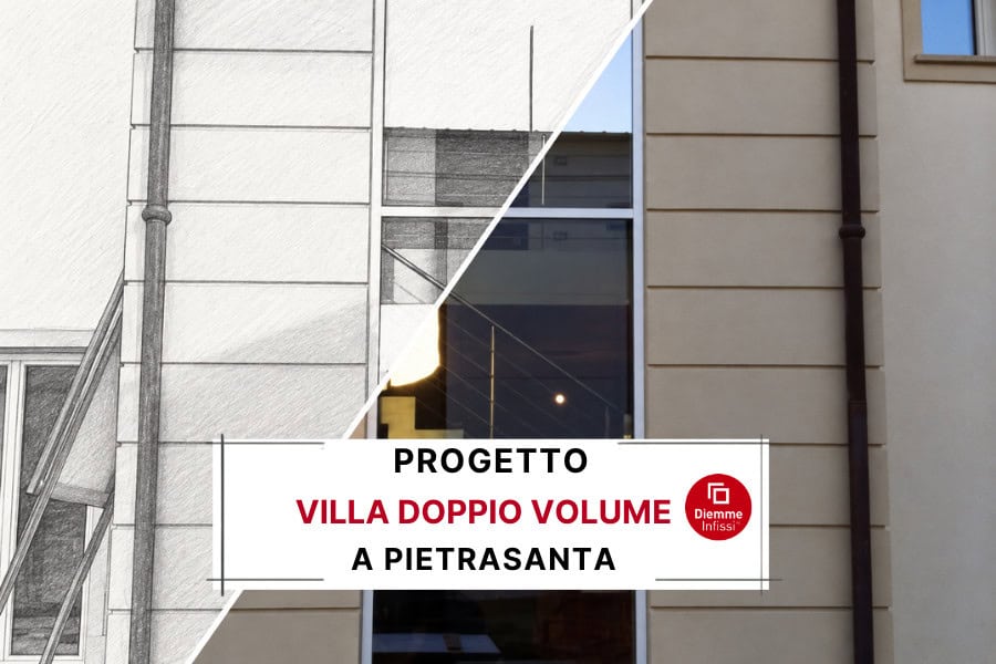 Installare finestre per villa doppio volume a Pietrasanta: Casi Studio Diemme Infissi