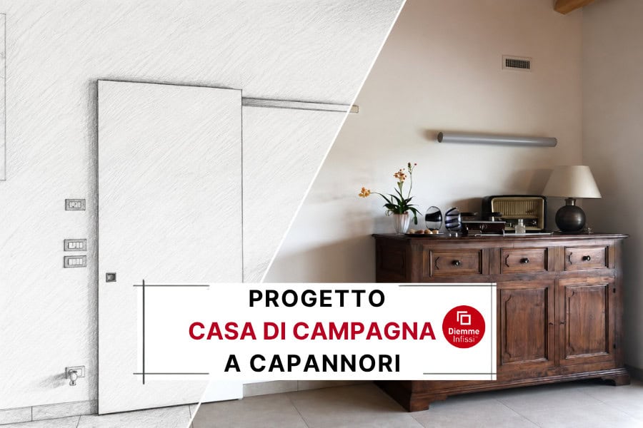 Finestre per casa in campagna a Capannori: caso studio Diemme