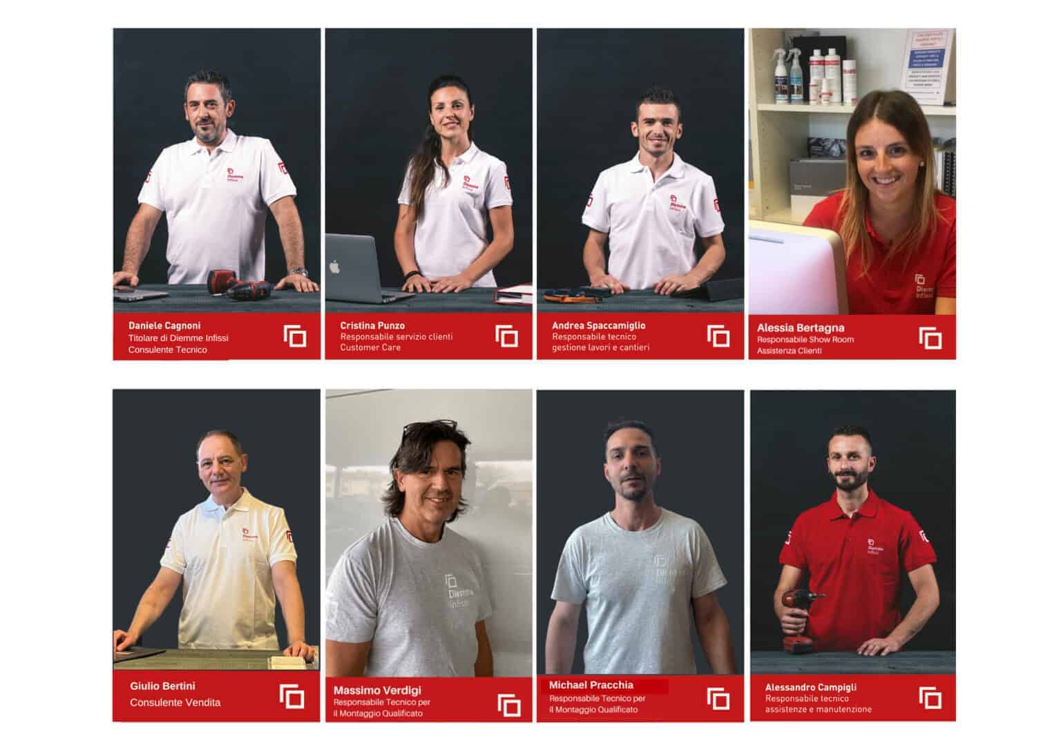Il team di Diemme Infissi