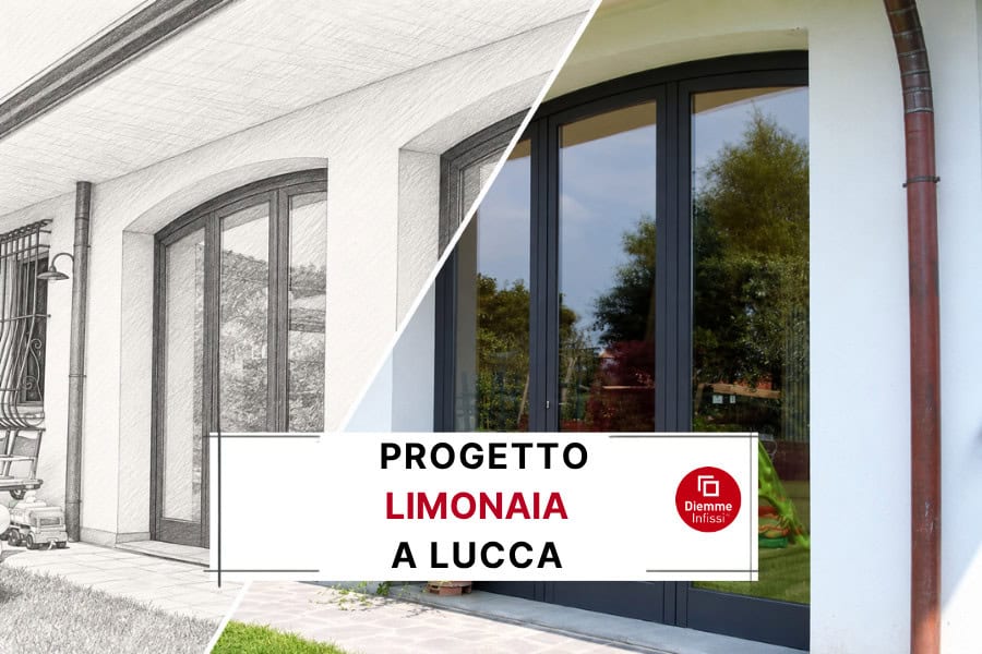 Infissi per limonaia a Lucca: Caso Studio Diemme